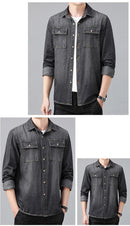 Camisa Jeans Masculina Casual Boston