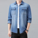 Camisa Jeans Masculina Casual Boston