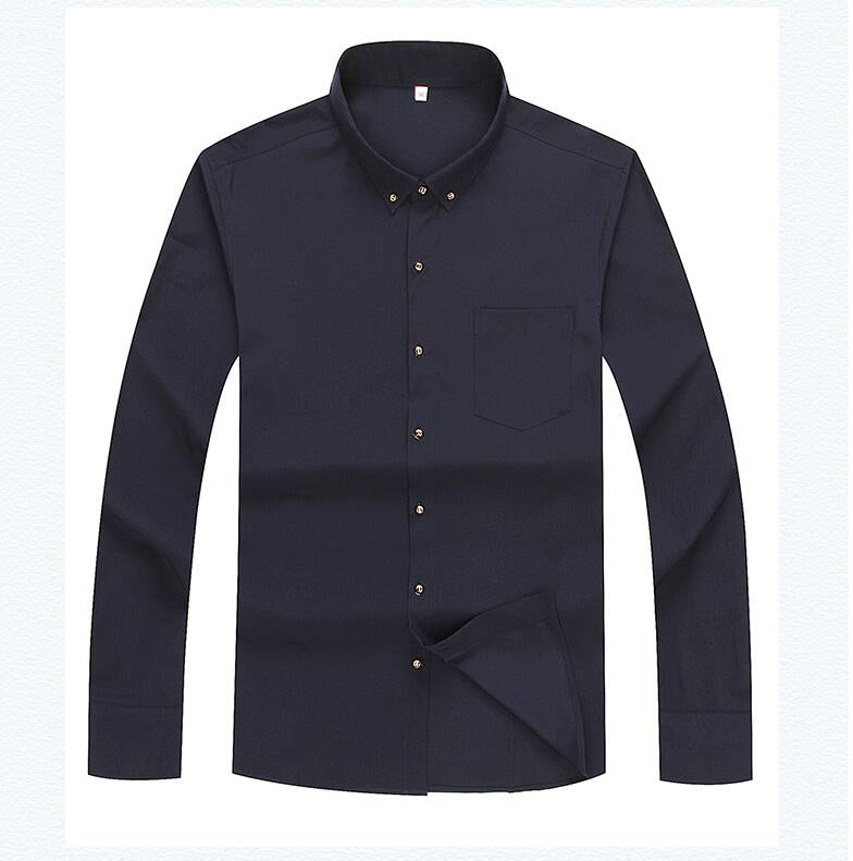 Camisa Social Manga Longa Masculina Plus Size American