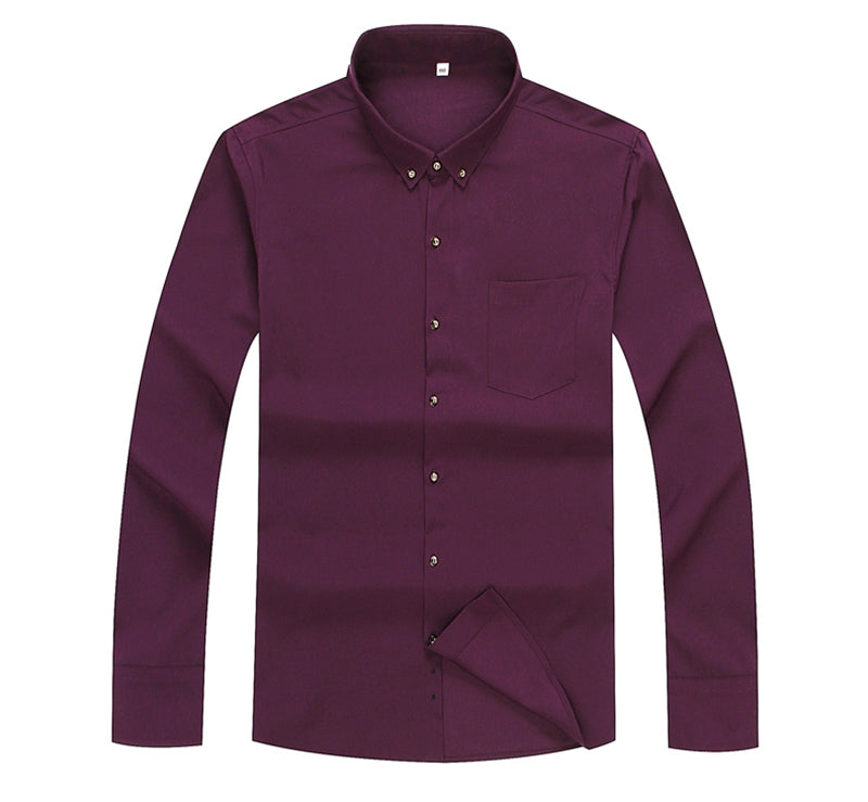 Camisa Social Manga Longa Masculina Plus Size American