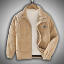 Jaqueta Masculina Acolchoada bege