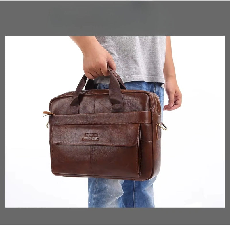 Bolsa Masculina de Couro Genuíno VT Collection