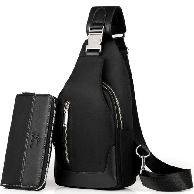 Bolsa Transversal Masculina Impermeável Hobby - Conjunto