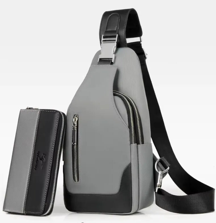 Bolsa Transversal Masculina Impermeável Hobby - Conjunto