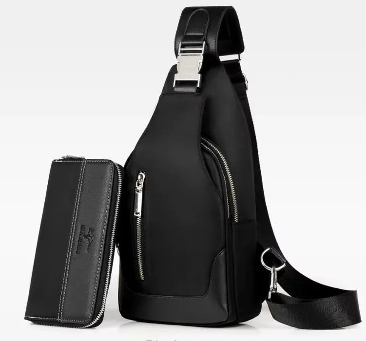 Bolsa Transversal Masculina Impermeável Hobby - Conjunto
