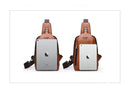 Bolsa Transversal Masculina em Couro Italiano