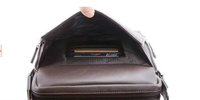 Bolsa de Couro Masculina Elegante Kangoo