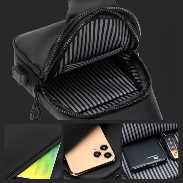 Bolsa de Ombro Masculina a Prova D'agua Venezza