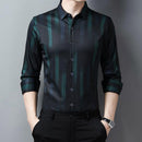 Camisa Social Masculina de Seda Bally