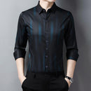 Camisa Social Masculina de Seda Bally