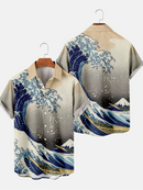 Camisa Havaiana Masculina Ocean