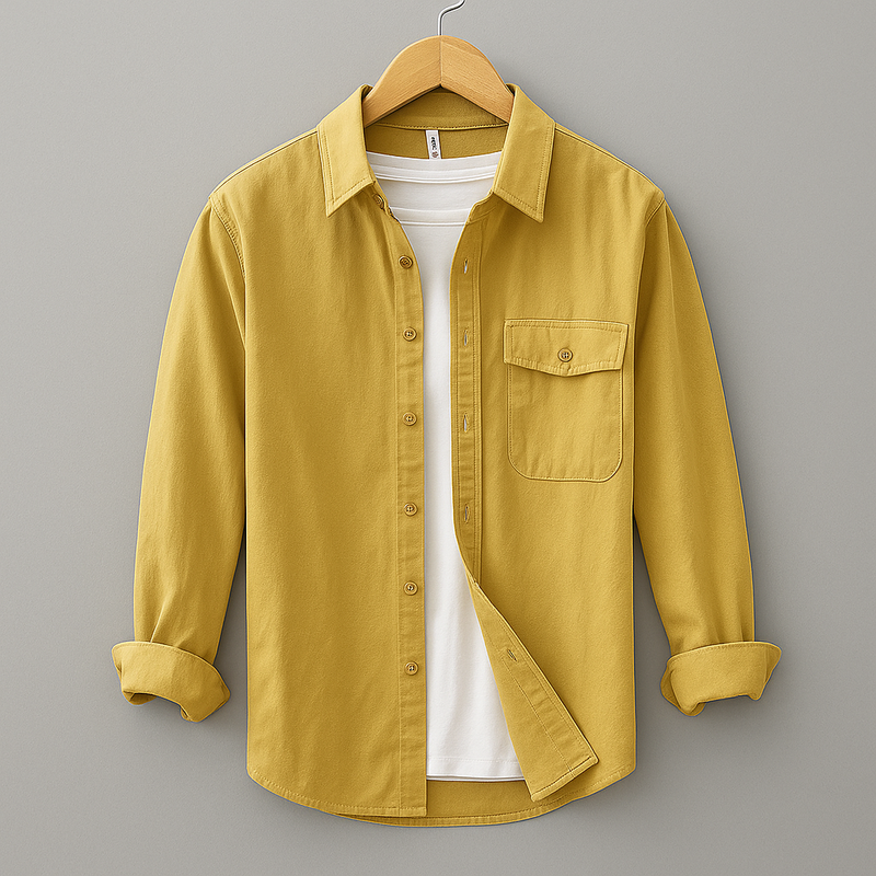 Camisa Masculina Casual Clássica Oxford
