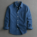 Camisa Masculina Casual Clássica Oxford