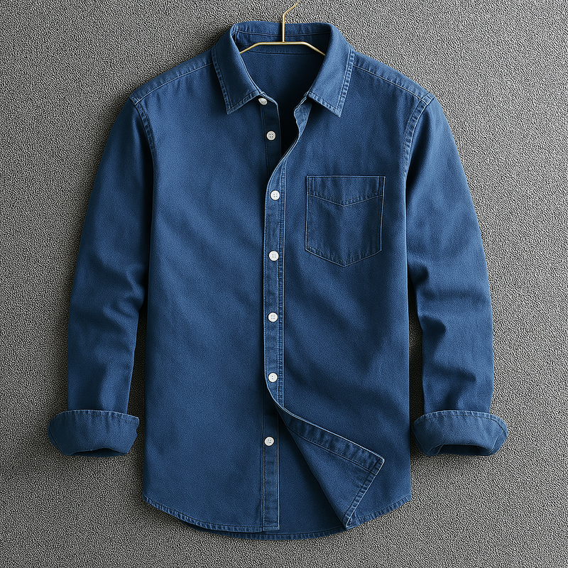 Camisa Masculina Casual Clássica Oxford