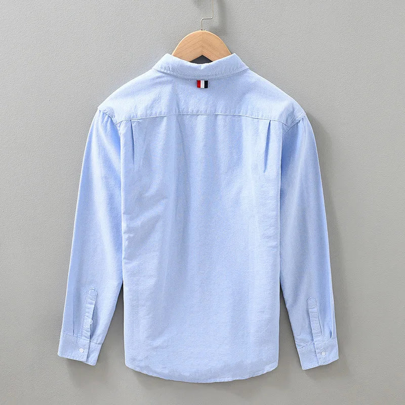 Camisa Masculina Manga Comprida em Algodão Premium Divello