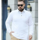 Camisa Masculina Polo Manga Longa Styus - Plus SIze