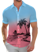 Camisa Masculina Praia Tropical