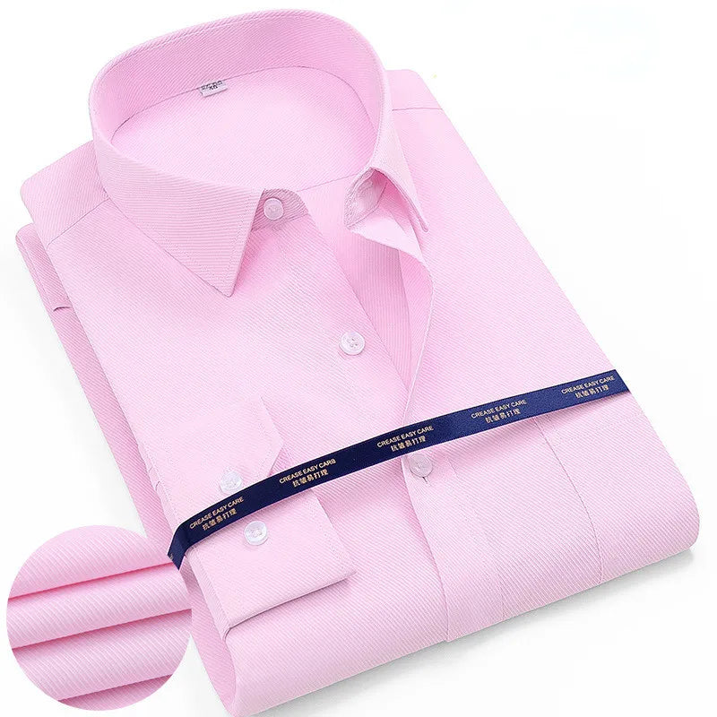 Camisa Masculina de Manga Comprida Clássica Elevis Plus Size