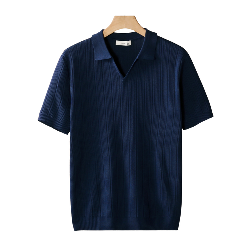 Camisa Polo Canelada Gola V Dallas