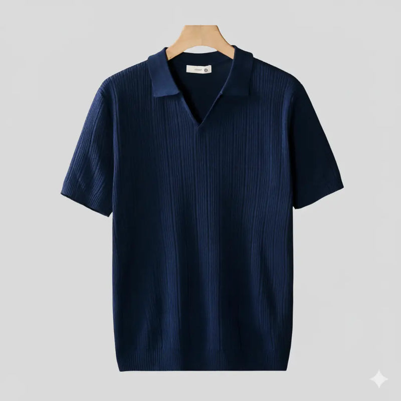 Camisa Polo Canelada Gola V Dallas