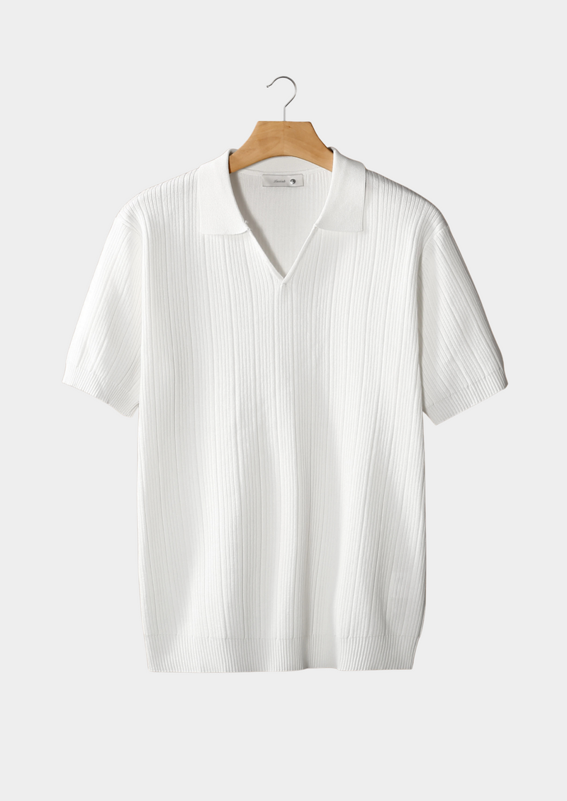 Camisa Polo Canelada Gola V Dallas