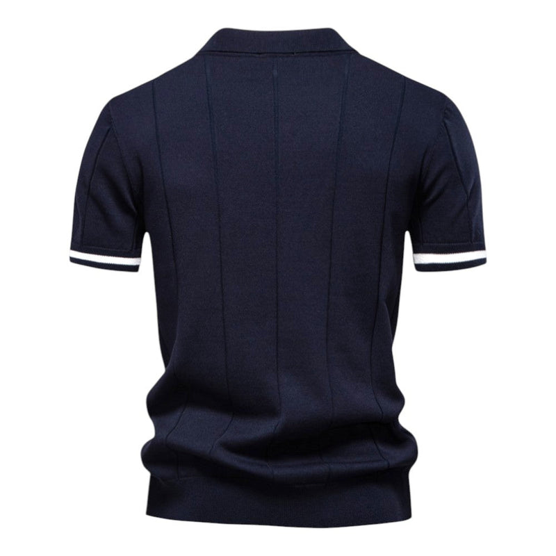 Camisa Polo Masculina Com Zíper Melly