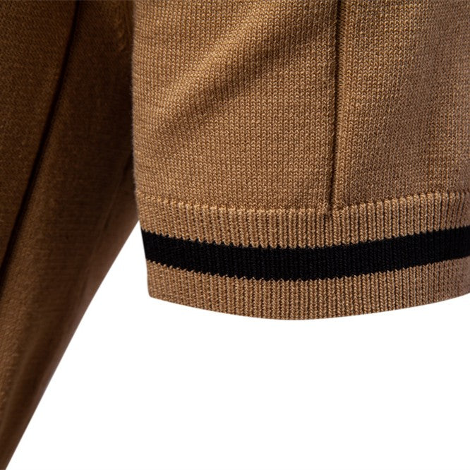 Camisa Polo Masculina Com Zíper Melly