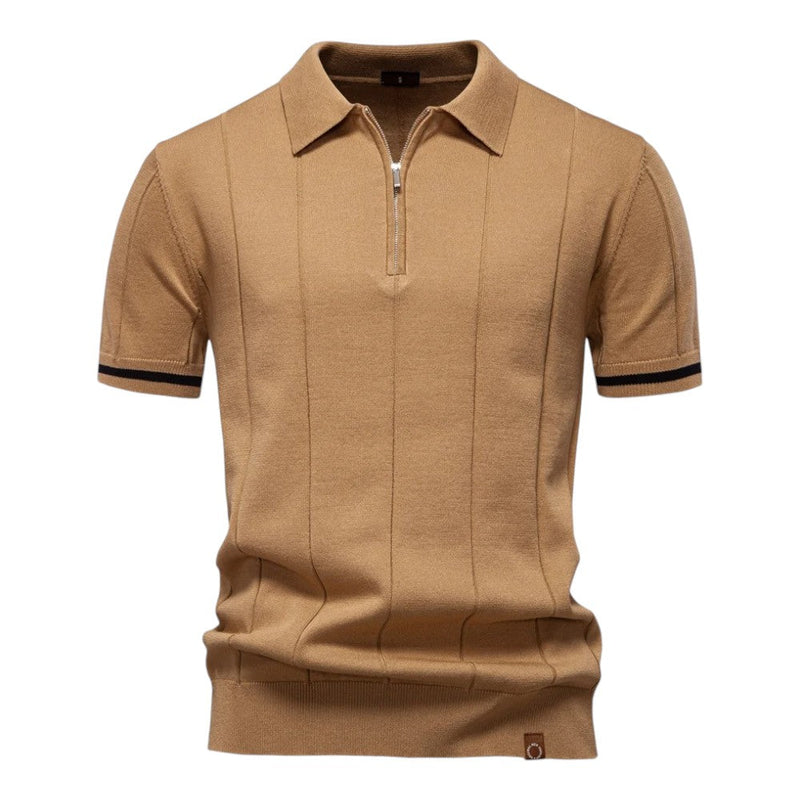 Camisa Polo Masculina Com Zíper Melly