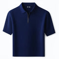 Camisa Polo Masculina Malha Francesa Azul