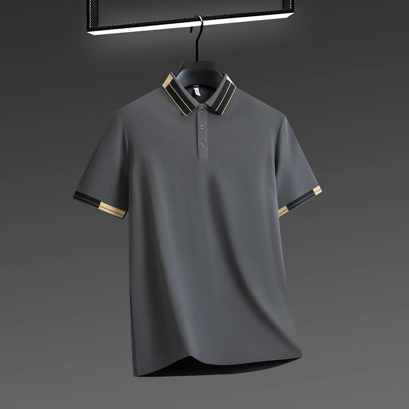 Camisa Polo Masculina de Luxo Respirável Minelly