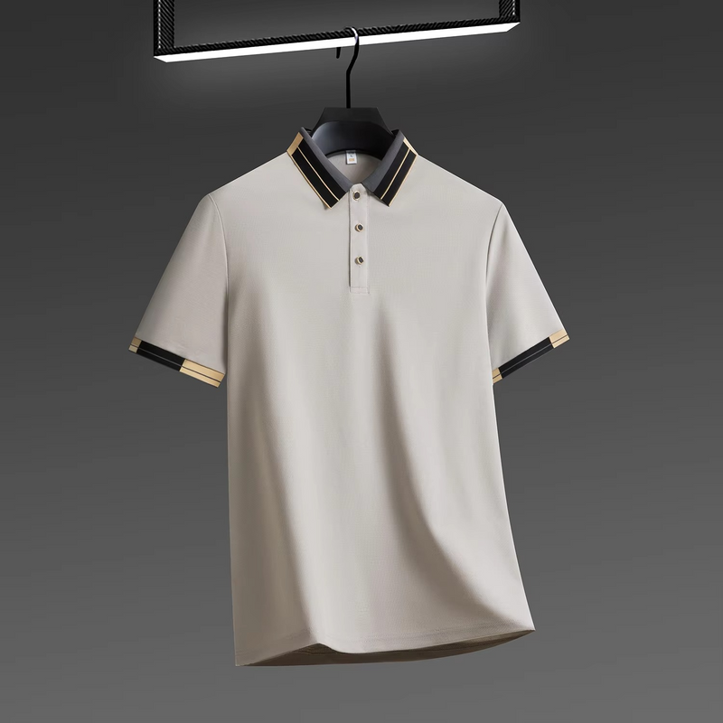 Camisa Polo Masculina de Luxo Respirável Minelly