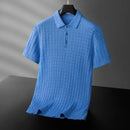 Camisa Polo Masculina em Malha Texturizada Mely