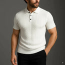 Camisa Polo Masculina em Malha Texturizada Mely