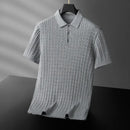 Camisa Polo Masculina em Malha Texturizada Mely