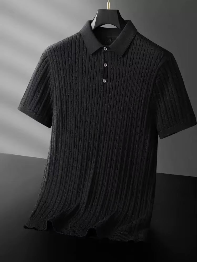 Camisa Polo Masculina em Algodão Europeu Mely