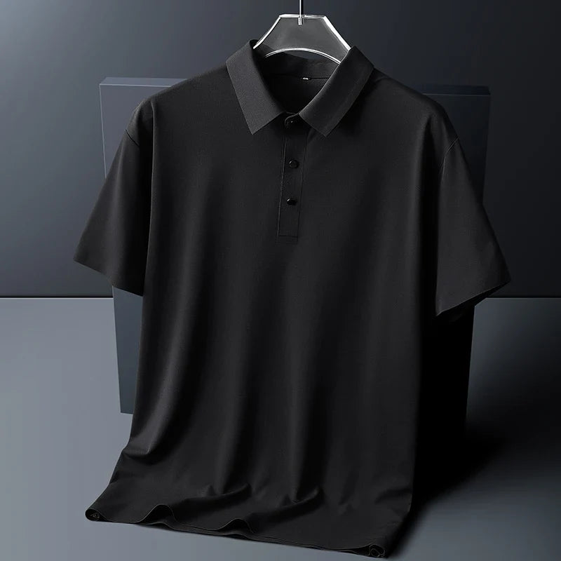 Camisa Polo Masculina em Seda Européia