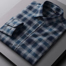 Camisa Social Masculina Algodão Flanela Xadrez