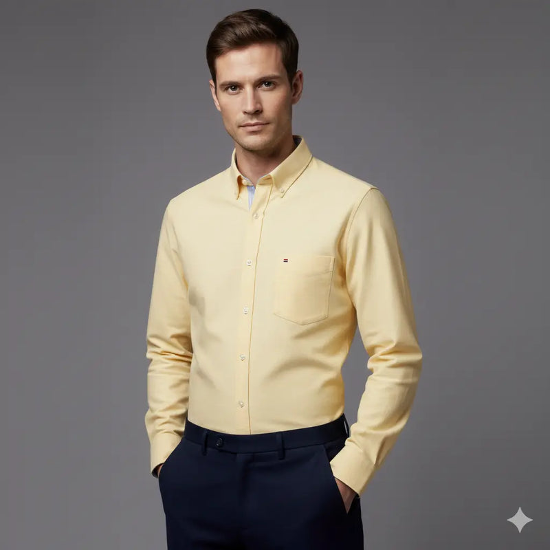 Camisa Social Masculina Diluxo Oxford