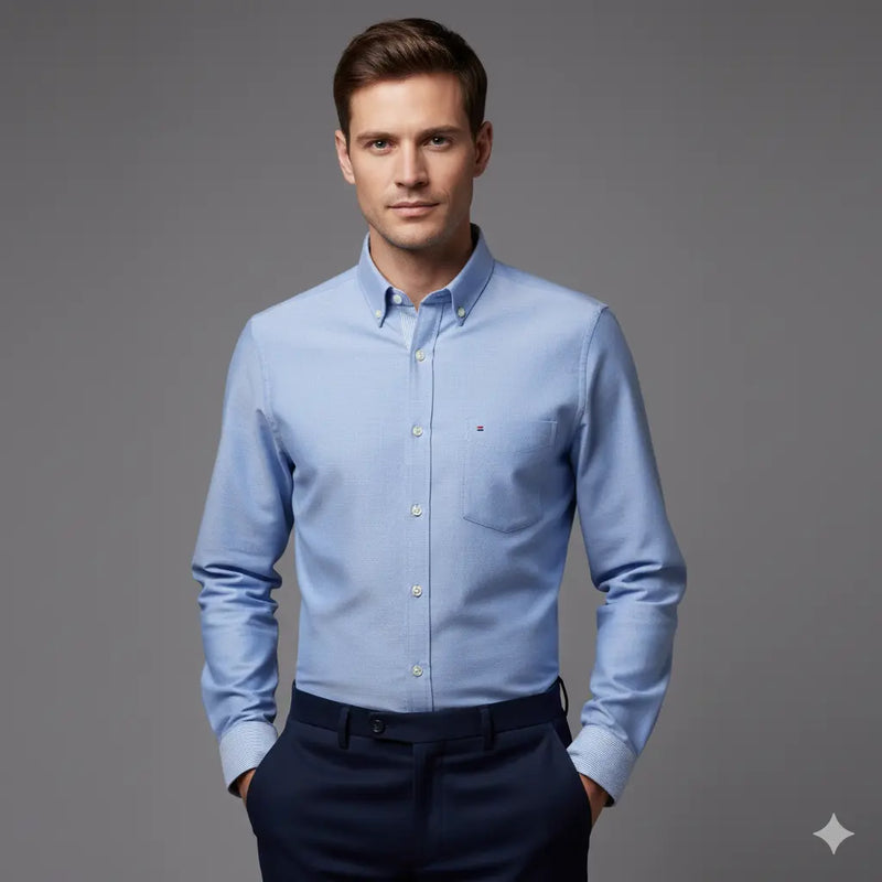 Camisa Social Masculina Diluxo Oxford