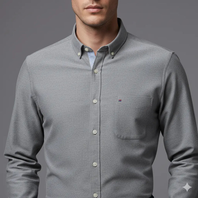 Camisa Social Masculina Diluxo Oxford