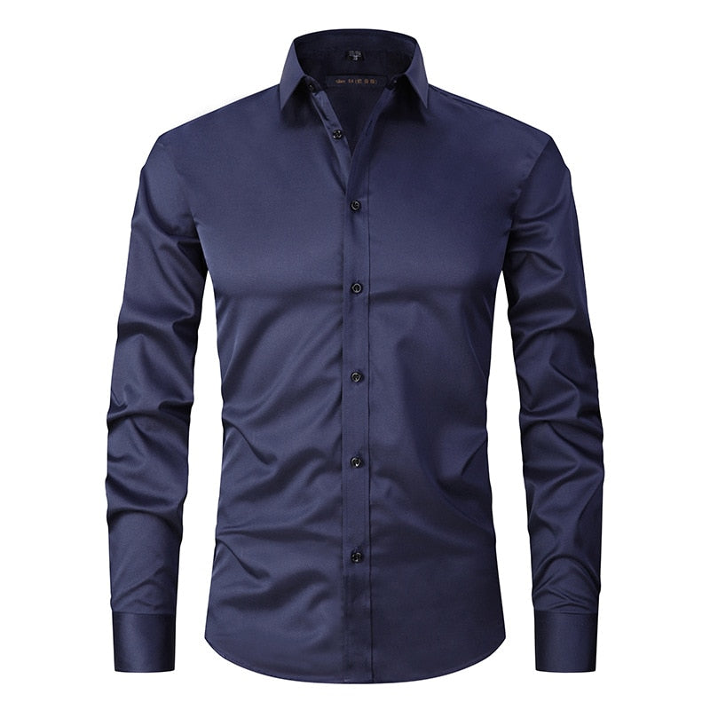 Camisa Social Masculina Anti Amasso Max Comfot