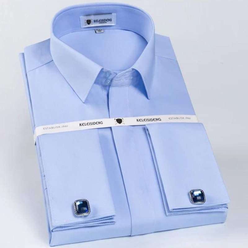 Camisa Social Masculina Punho Duplo Francês
