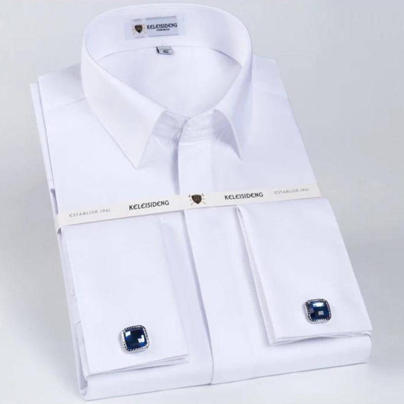Camisa Social Masculina Punho Duplo Francês