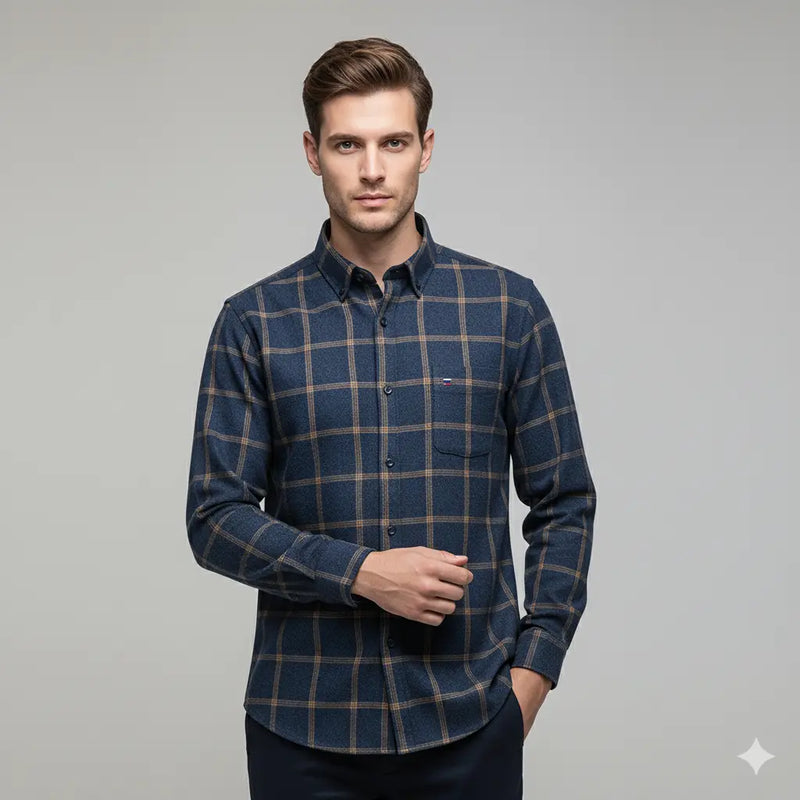 Camisa Social Masculina Xadrez Everest