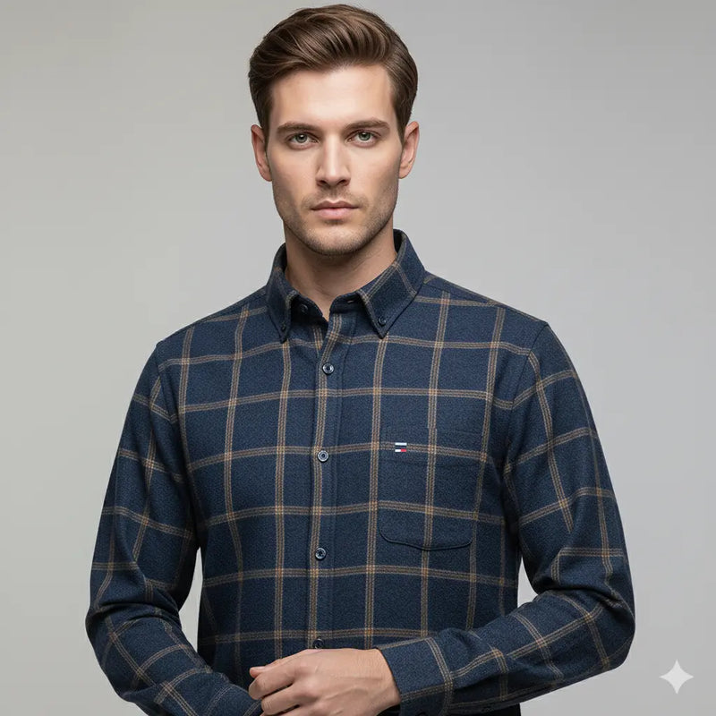 Camisa Social Masculina Xadrez Everest