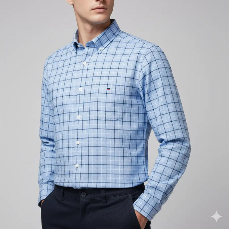 Camisa Social Masculina Xadrez Everest
