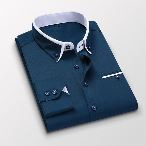 Camisa Social Plus Size Masculina Calire