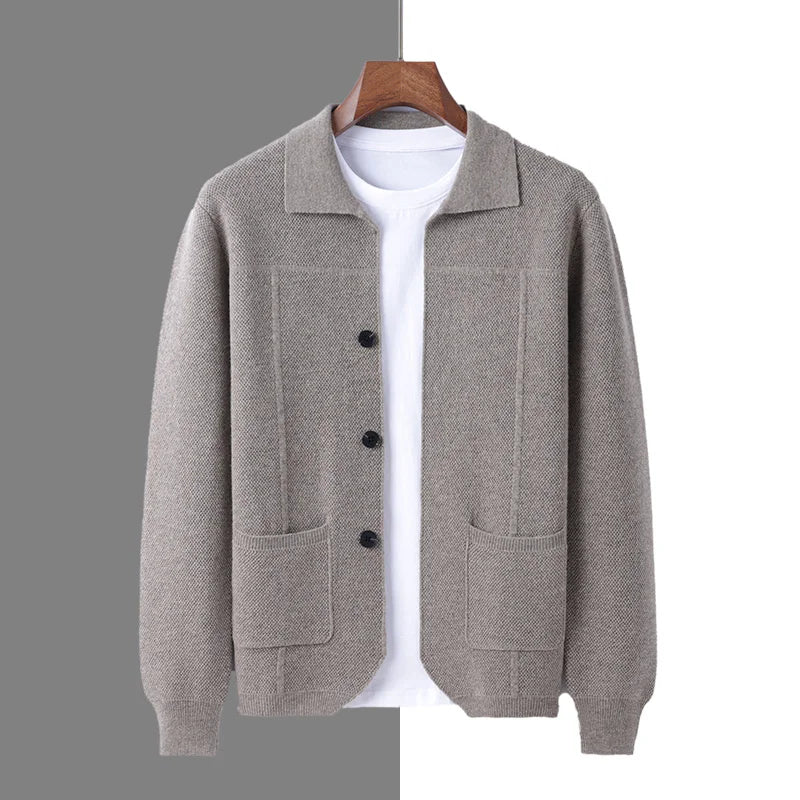 Cardigan Masculino de Lã Australiano