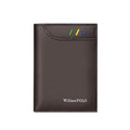 Carteira Slim de Couro Masculina William Polo Maximus