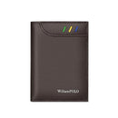 Carteira Slim de Couro Masculina William Polo Maximus